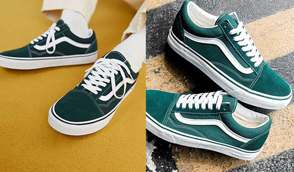 Giày Vans xanh rêu – Item “hack” cá tính cho outfit basic